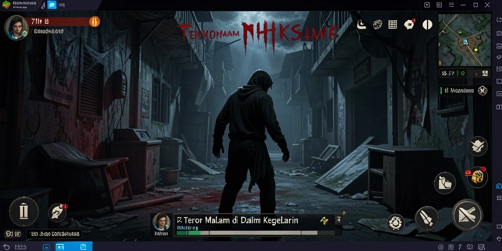 Tangkapan layar gameplay 71H yang mendebarkan dan menyeramkan.