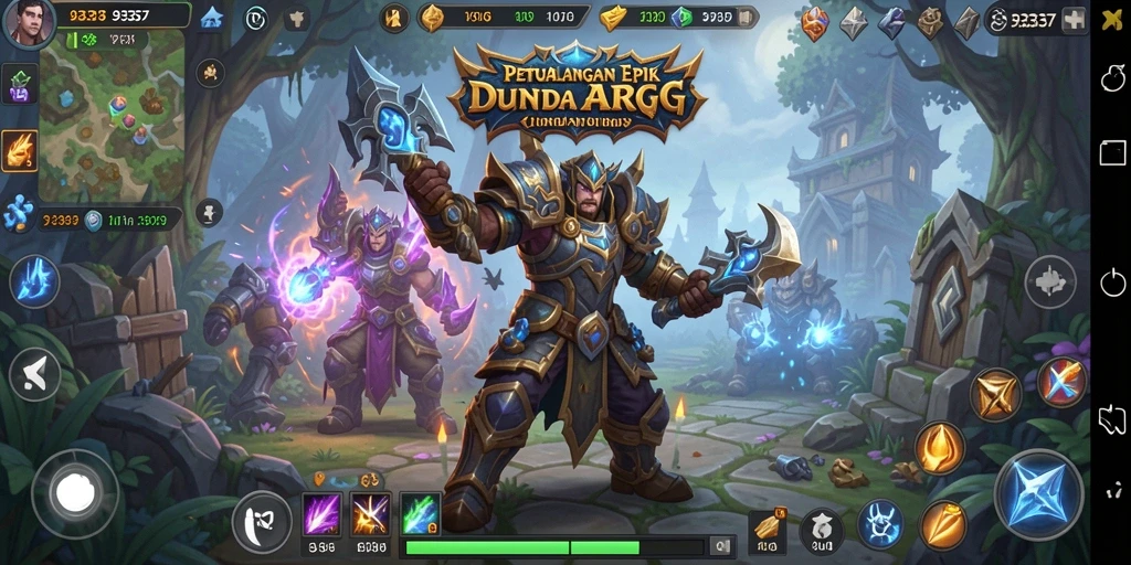 Screenshot utama 93337 menampilkan aksi pertarungan seru dalam gameplay ARPG.