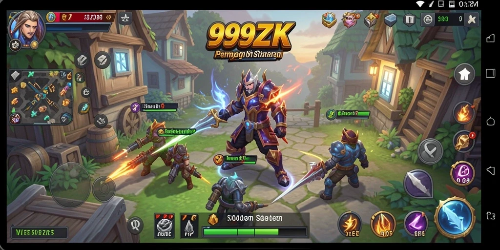 Tampilan gameplay 999ZK yang menegangkan dalam pertempuran SLG.