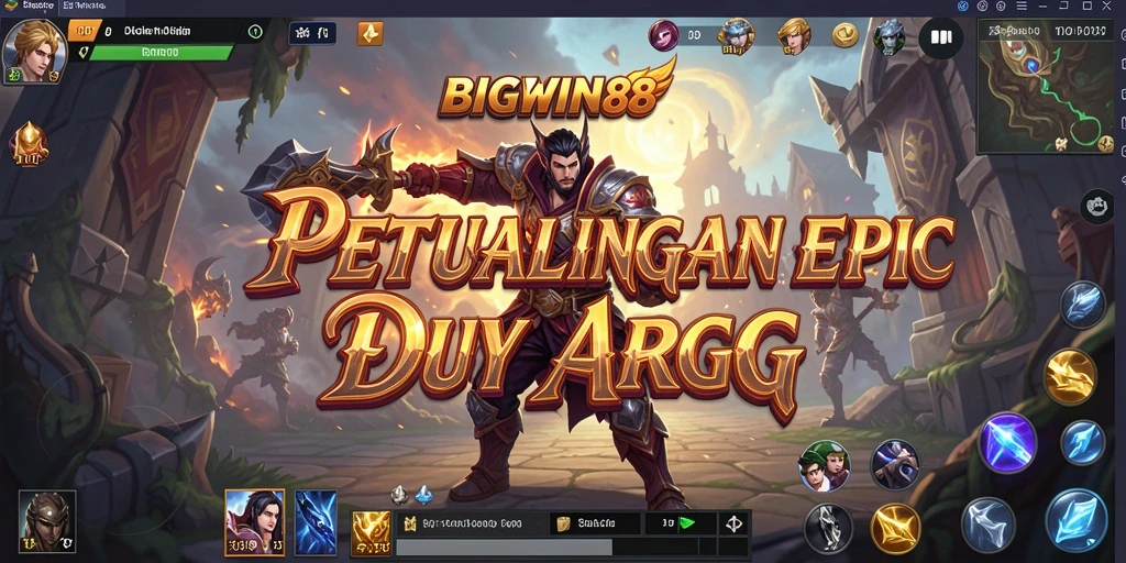 Tampilan gameplay seru dan karakter unik dalam BIGWIN88.