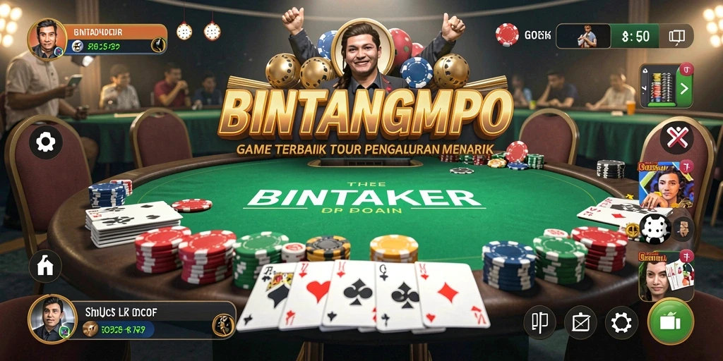 Tampilan menarik dari gameplay BINTANGMPO yang penuh aksi poker.