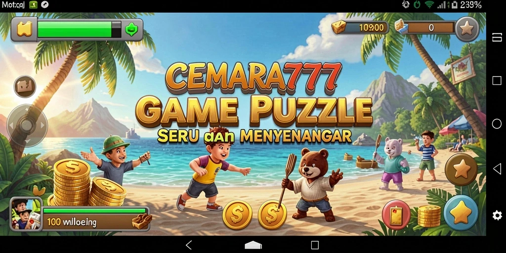 Screenshot gameplay CEMARA777 dengan tantangan Puzzle seru.