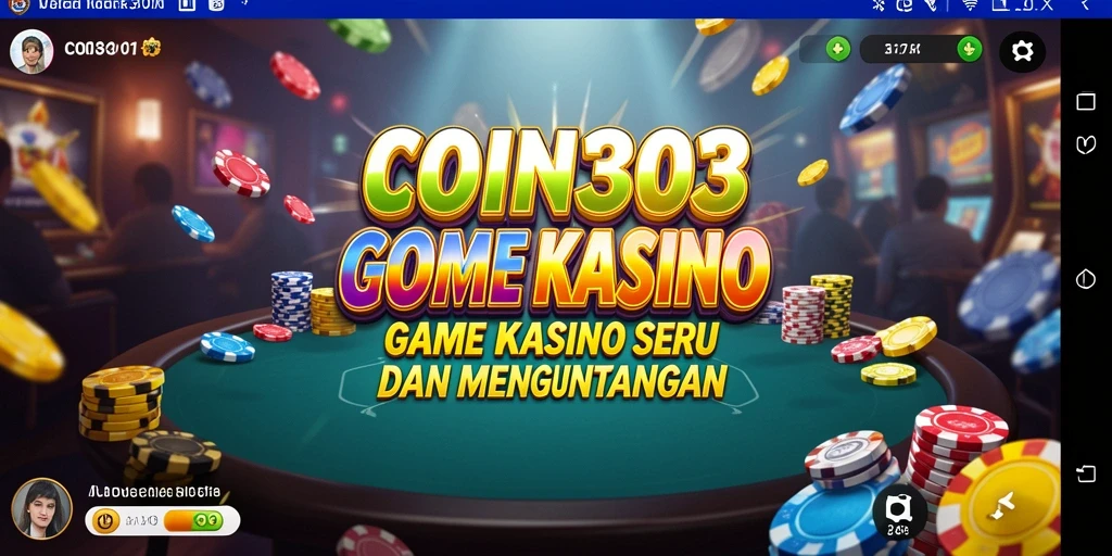 Tampilan gameplay COIN303 yang mendebarkan dan penuh warna.
