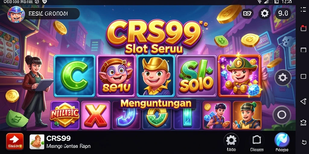 Tampilan menarik gameplay Slot CRS99 dengan berbagai tema.