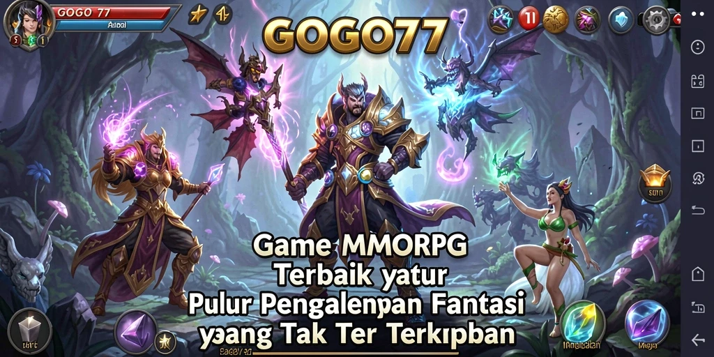Tampilan gameplay <strong>GOGO77</strong> yang menakjubkan saat bertarung melawan monster.