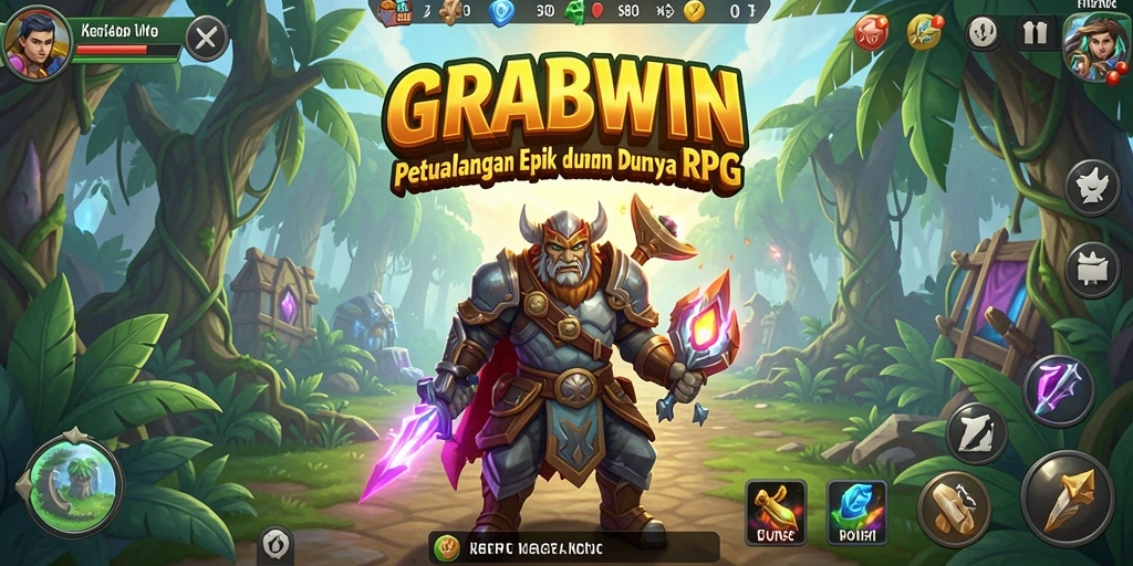 Tampilan gameplay menantang dan mendalam dalam GRABWIN.