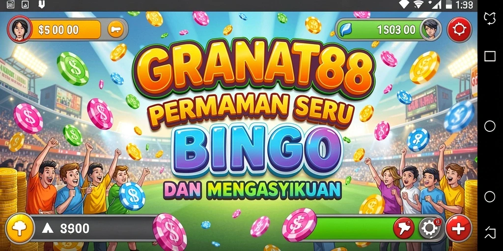 Tangkapan layar gameplay GRANAT88 yang menunjukkan keseruan bermain Bingo.