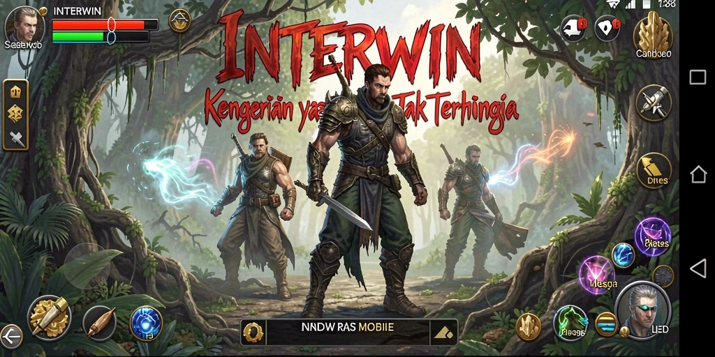Tampilan gameplay INTERWIN yang menyeramkan dan mencekam.