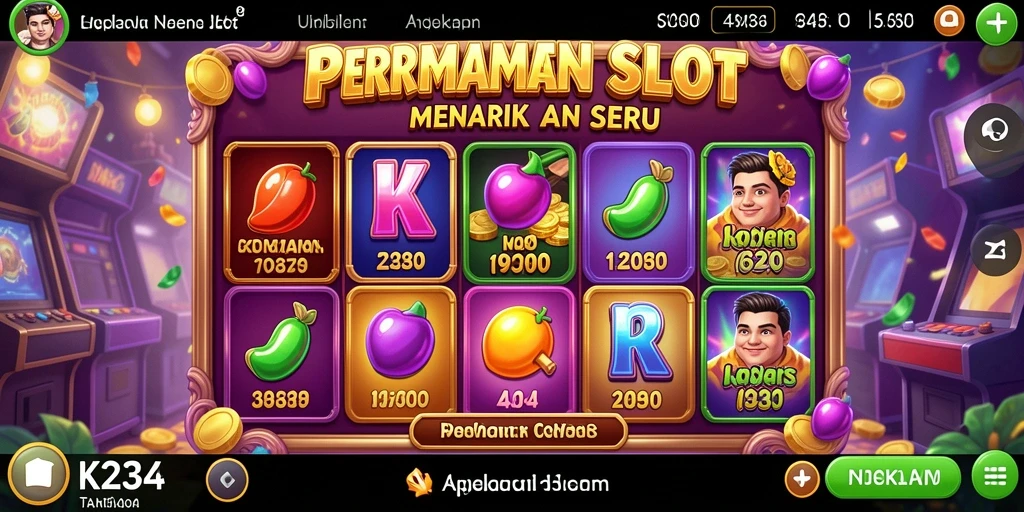 Tampilan gameplay menarik dari permainan Slot K234.