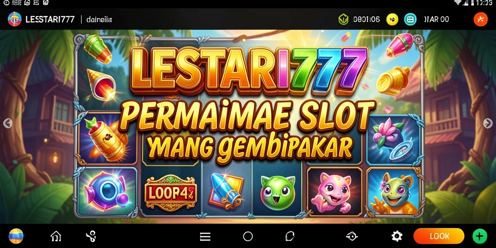 Tampilan gameplay seru LESTARI777 dengan berbagai slot menarik.