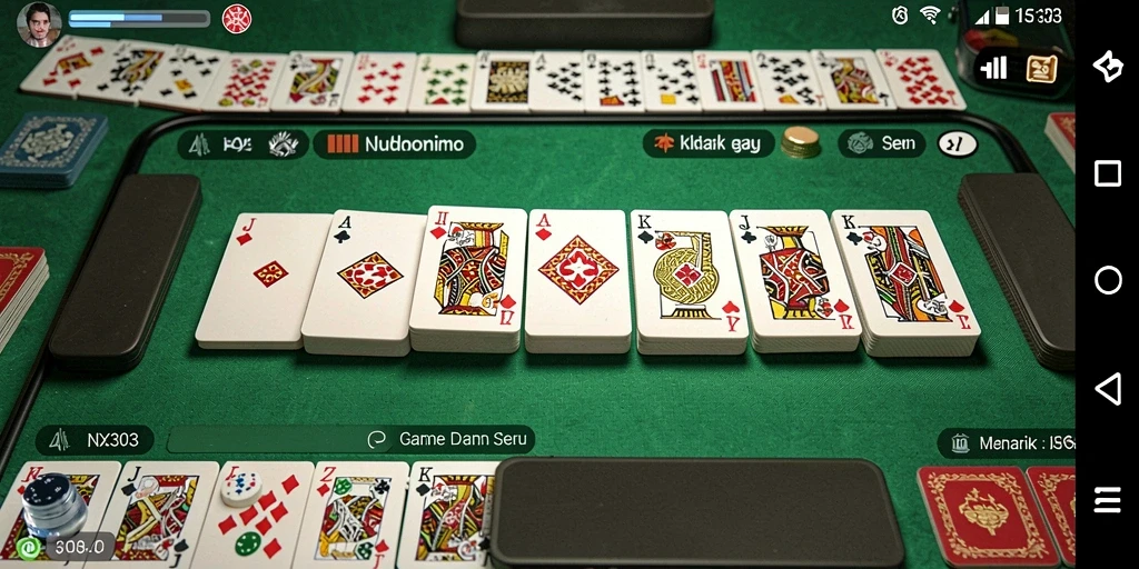 Tampilan gameplay NX303 yang menarik dalam permainan Domino.