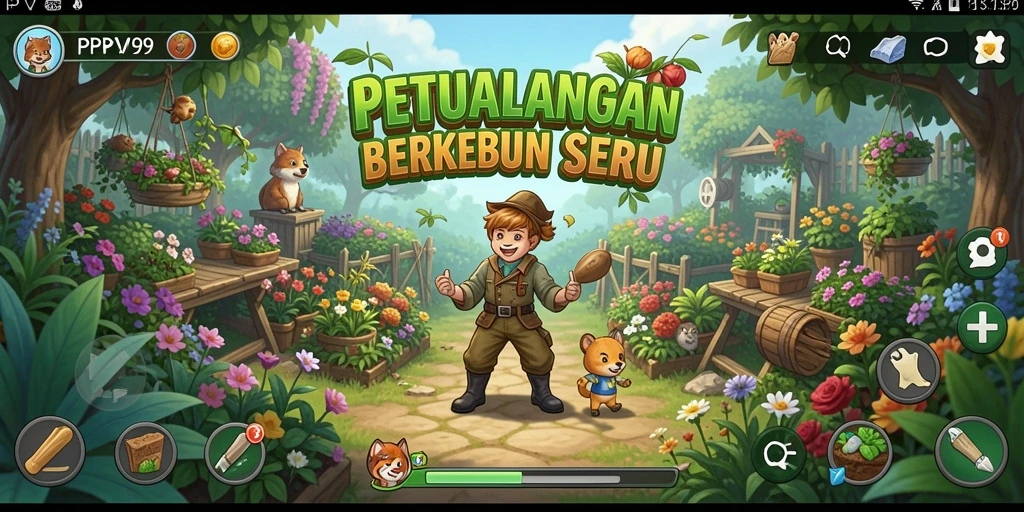 Menampilkan petualangan berkebun yang seru dan interaktif di PPV99.