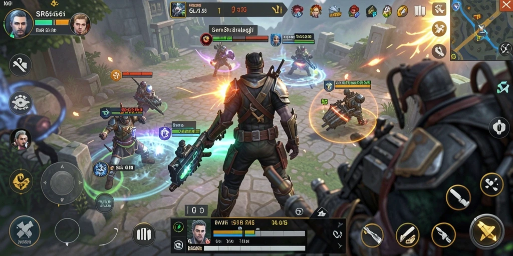 Tampilan gameplay menarik di SR6666, menunjukkan strategi dan aksi pertempuran.