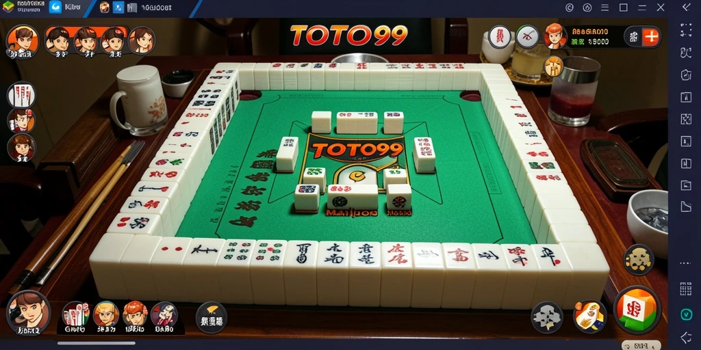 TOTO99 menampilkan gameplay Mahjong yang menarik dan penuh warna.