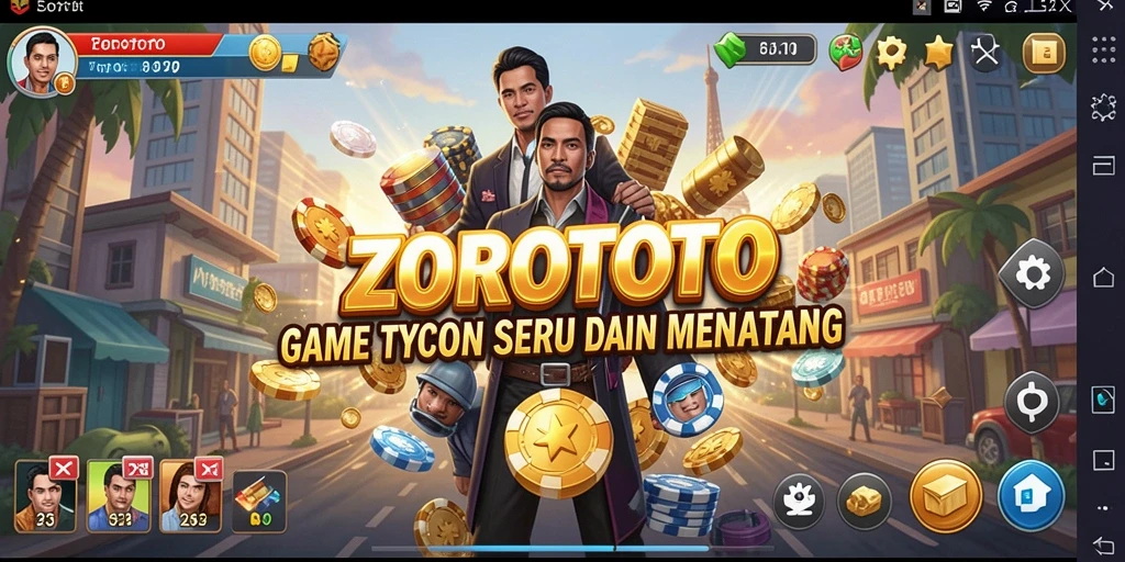 Tampilan gameplay ZOROTOTO yang penuh strategi dan tantangan.